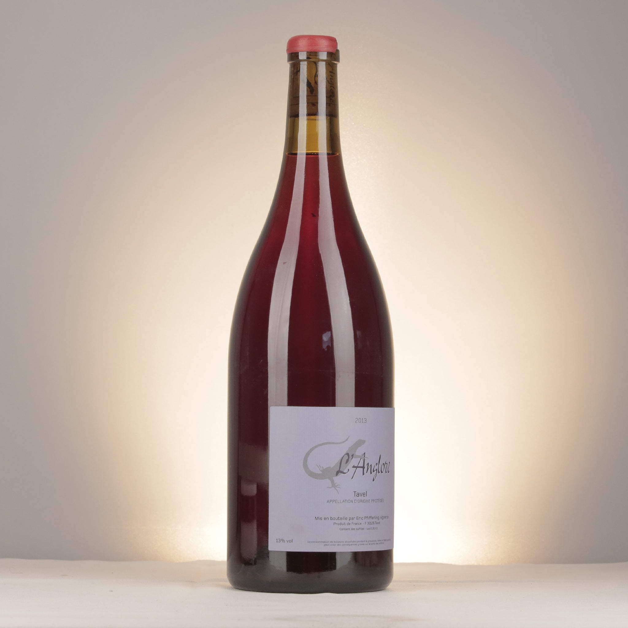 L'Anglore Tavel Rouge 2013 Magnum label