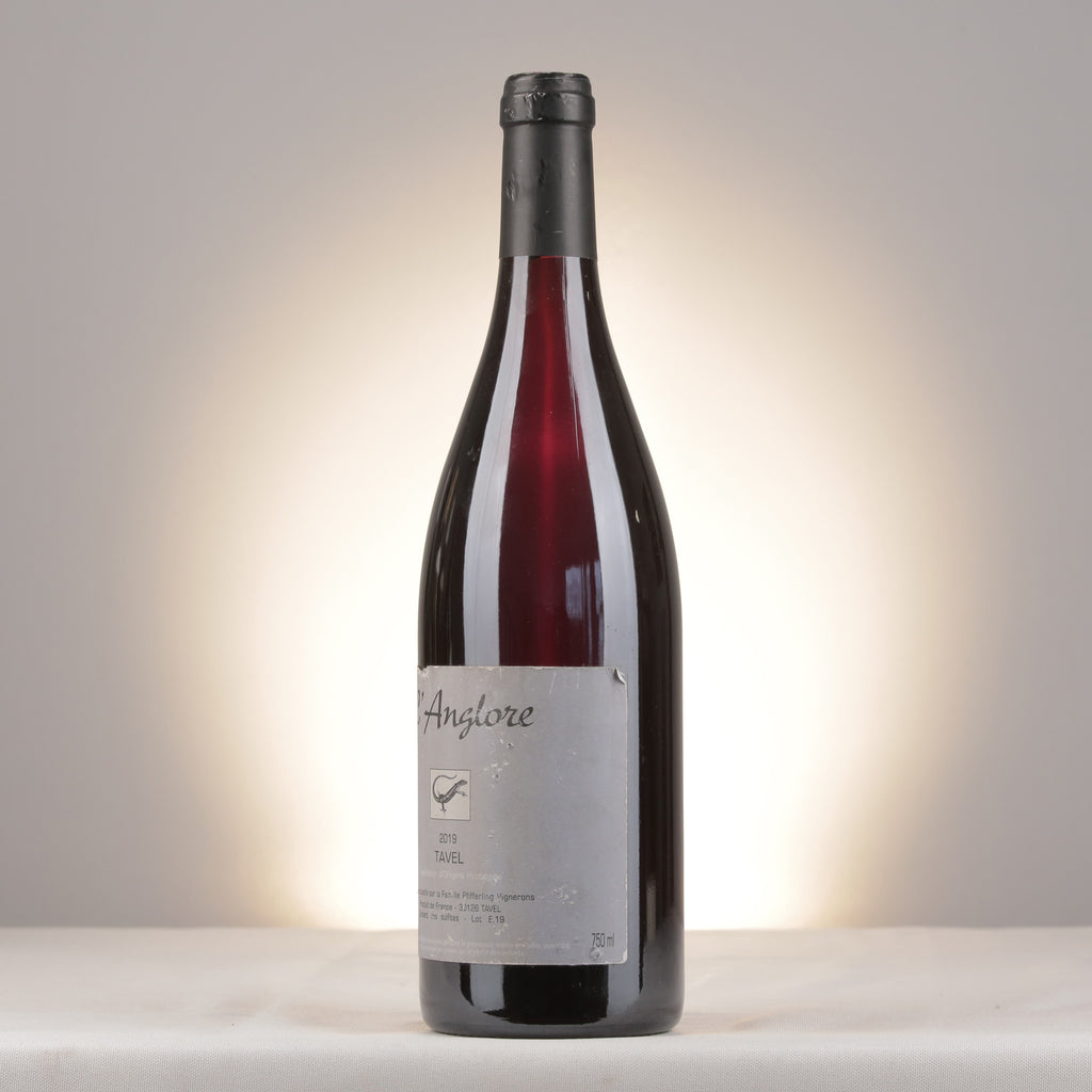 L'Anglore Tavel Rouge 2019 Bottle turned left