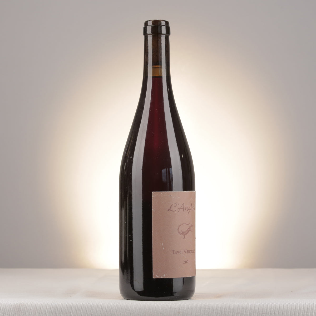 L'Anglore Tavel Vaucrose 2021 Bottle turned left
