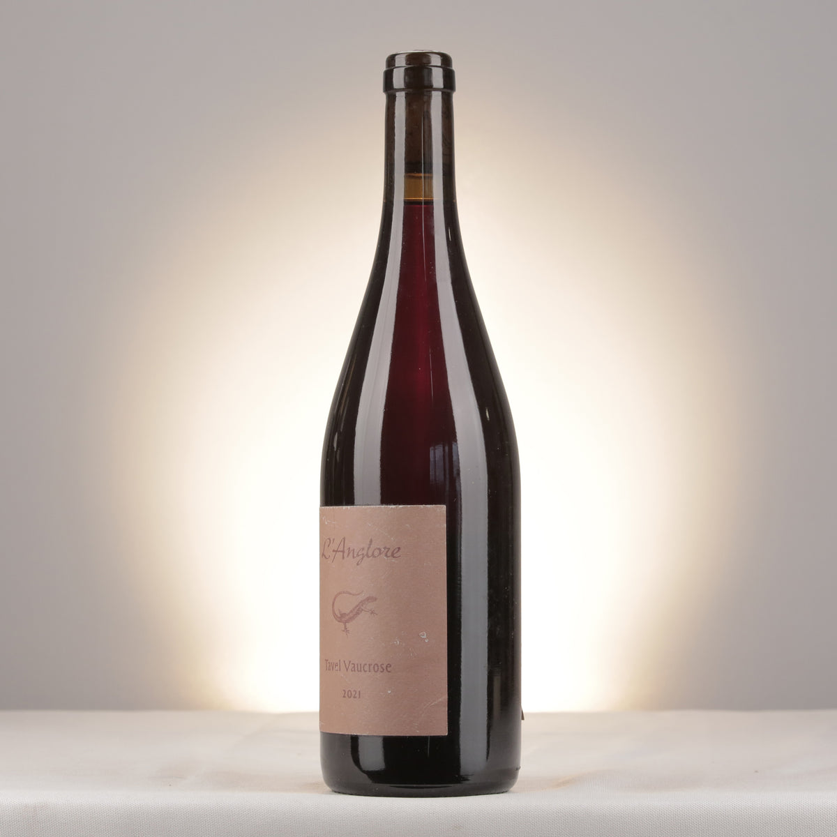 L'Anglore Tavel Vaucrose 2021 Bottle turned right