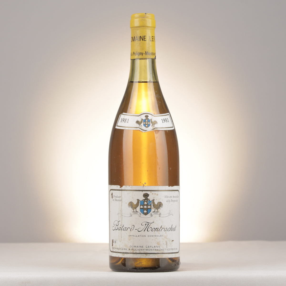 Leflaive Bâtard-Montrachet Grand Cru 1981 Bottle front