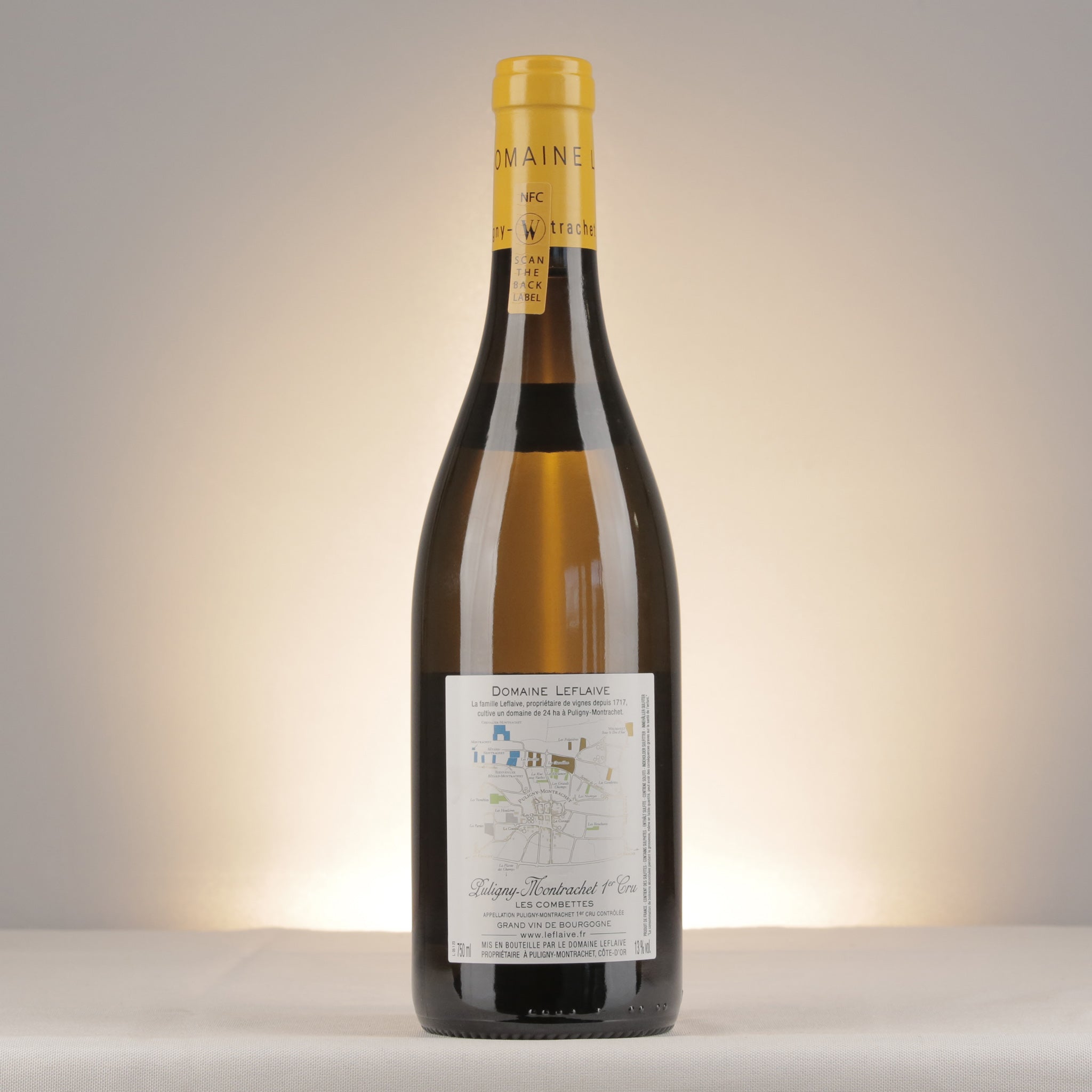 Domaine Leflaive Puligny-Montrachet 1er Cru Les Combettes 2023 Bottle back