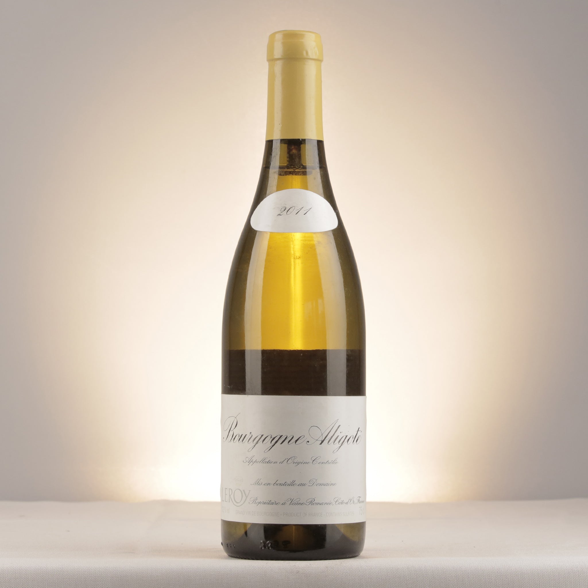 Domaine Leroy Bourgogne Aligoté 2011 Bottle front