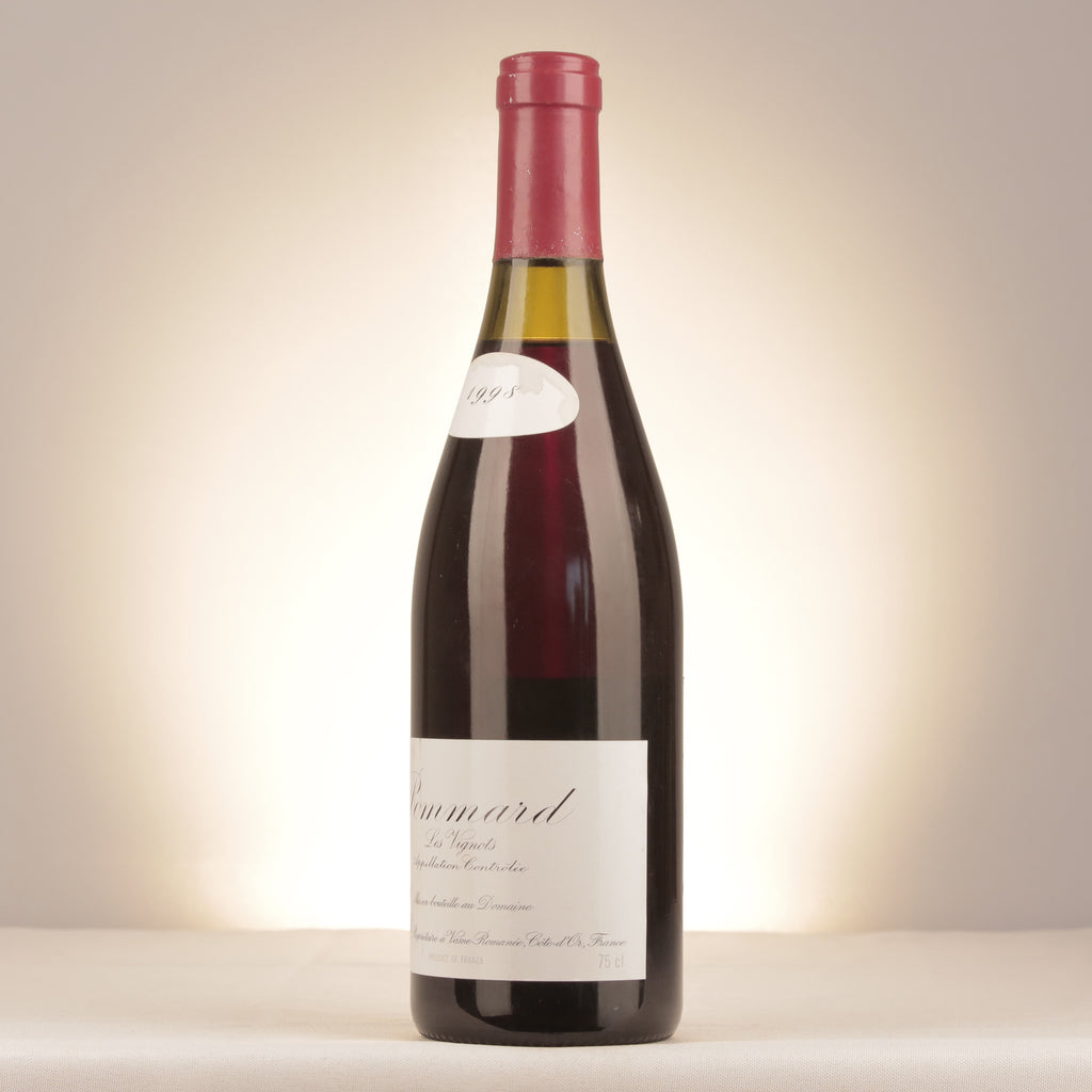 Domaine Leroy Pommard Les Vignots 1998 Bottle turned left