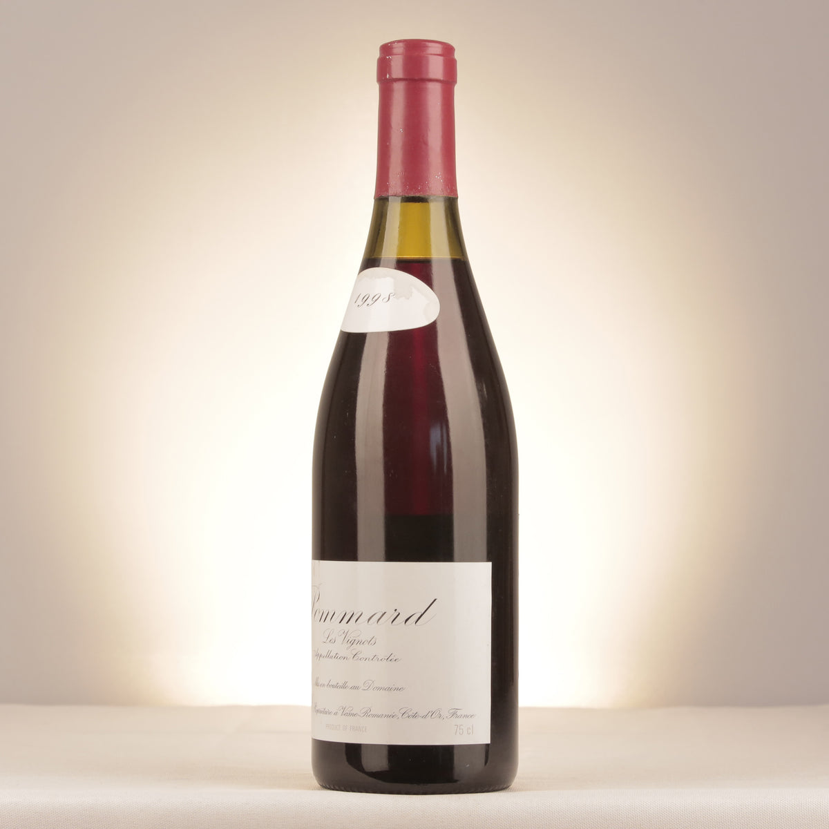 Domaine Leroy Pommard Les Vignots 1998 Bottle turned left