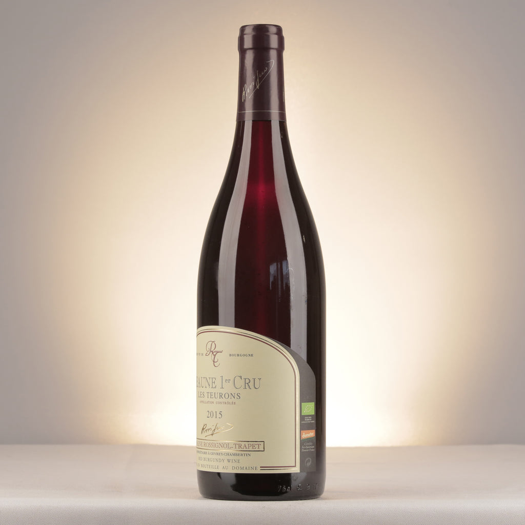 Domaine Rossignol-Trapet Beaune 1er Cru Les Teurons 2015 Bottle detail