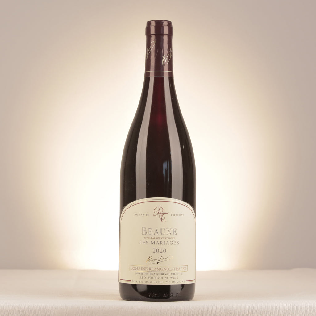Domaine Rossignol-Trapet Beaune Les Mariages 2020 Bottle front