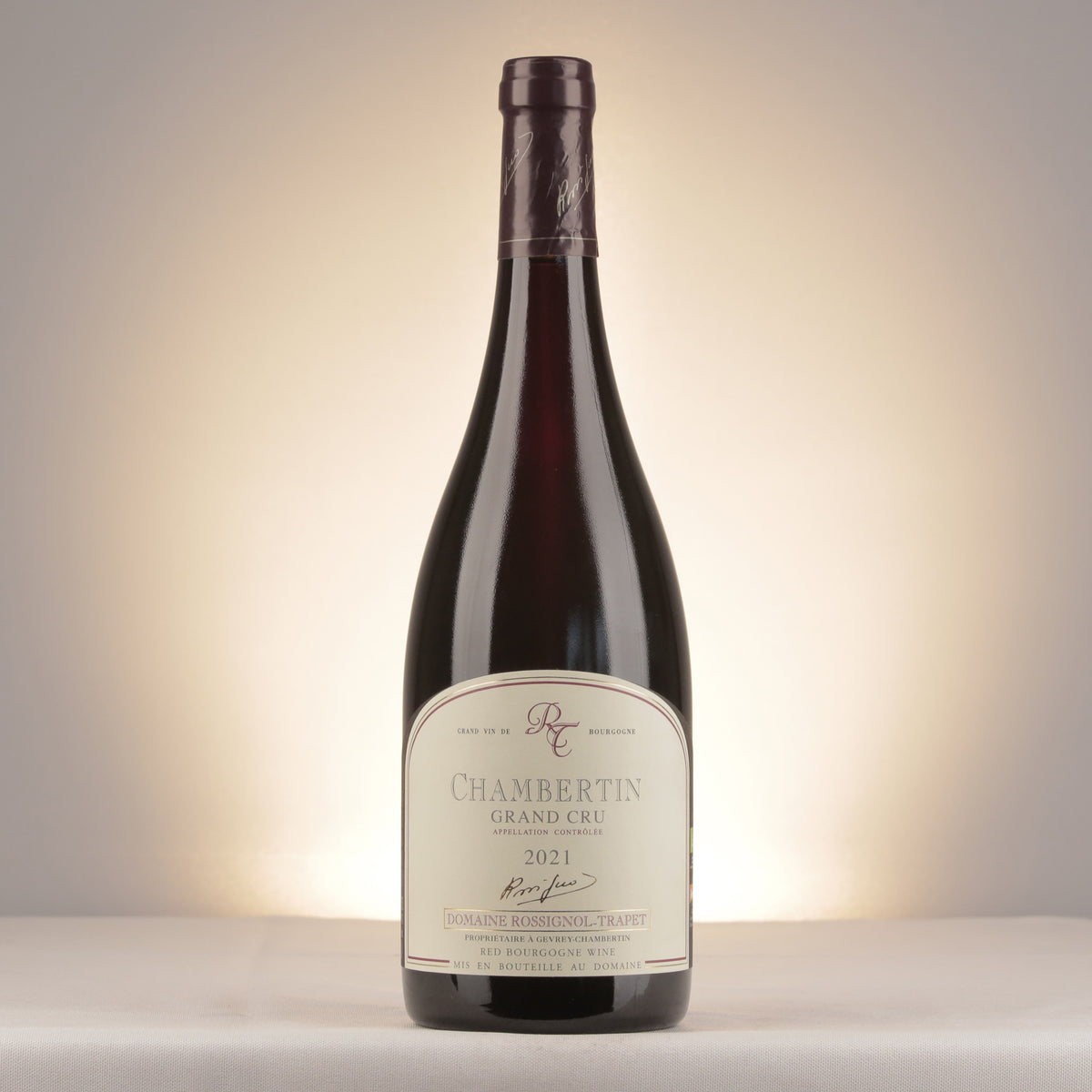 Domaine Rossignol-Trapet Chambertin Grand Cru 2021 Bottle front