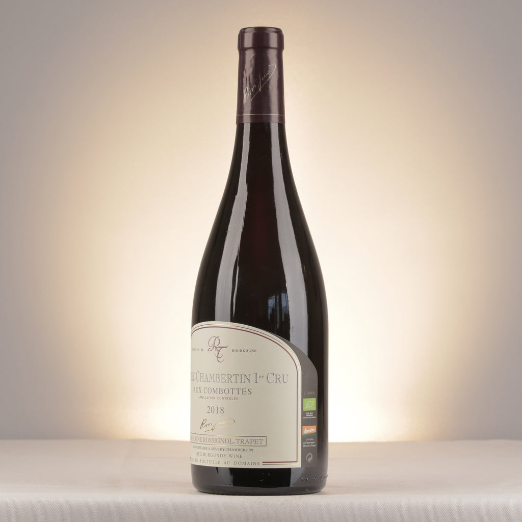 Domaine Rossignol-Trapet Gevrey-Chambertin 1er Cru Aux Combottes 2018 Bottle detail (lot 6e50)