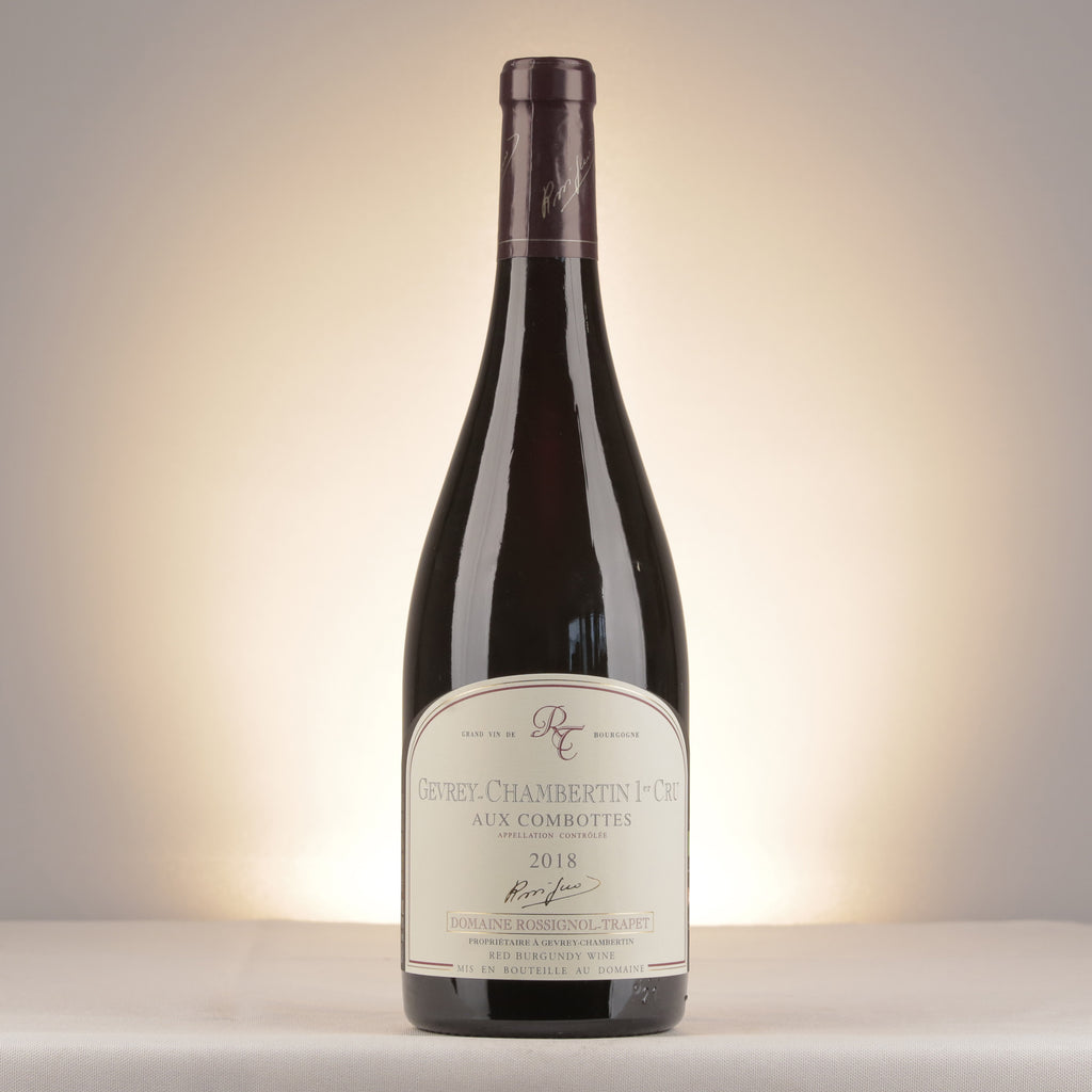 Domaine Rossignol-Trapet Gevrey-Chambertin 1er Cru Aux Combottes 2018 Bottle front (lot 6e50)
