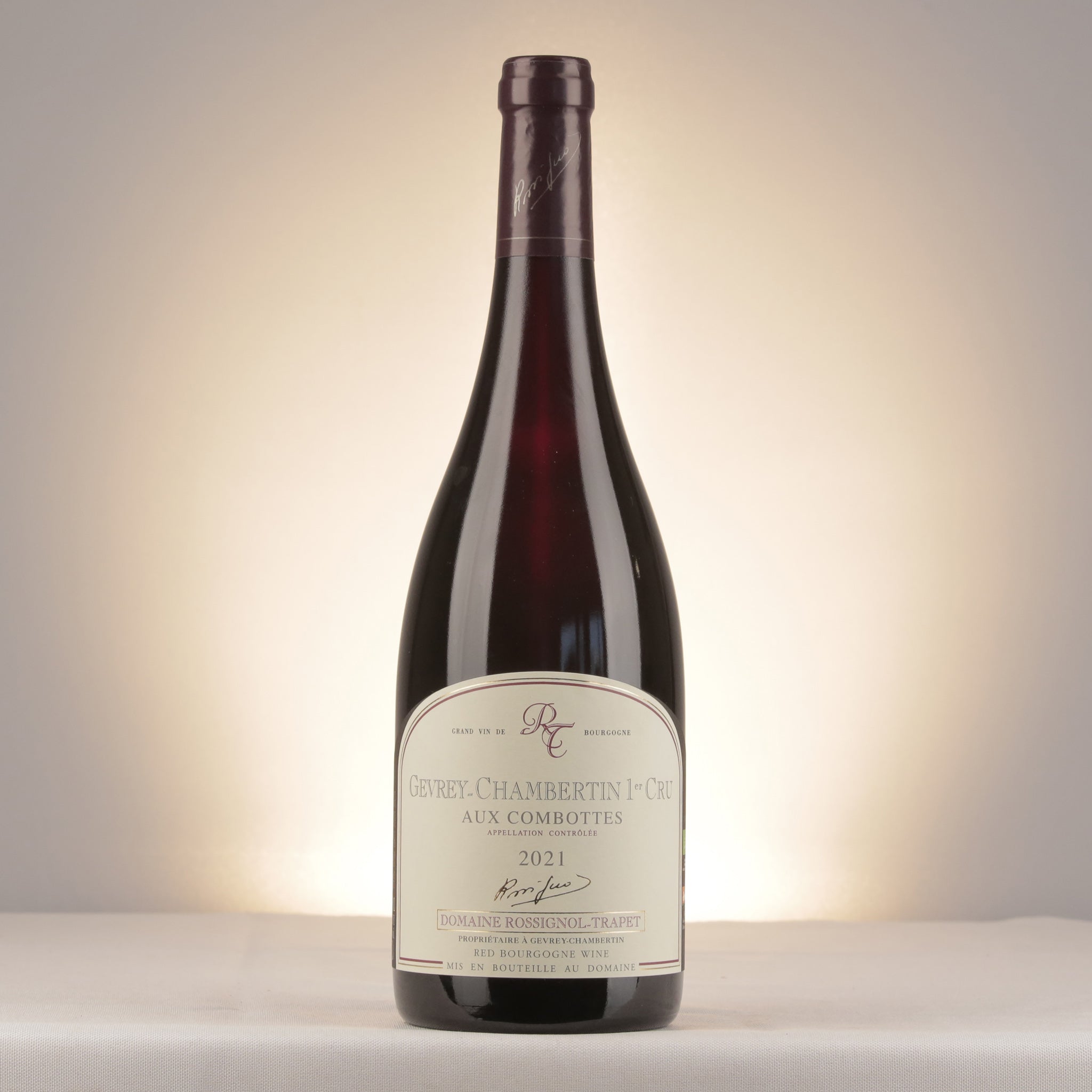 Domaine Rossignol-Trapet Gevrey-Chambertin 1er Cru Aux Combottes 2021 Bottle front
