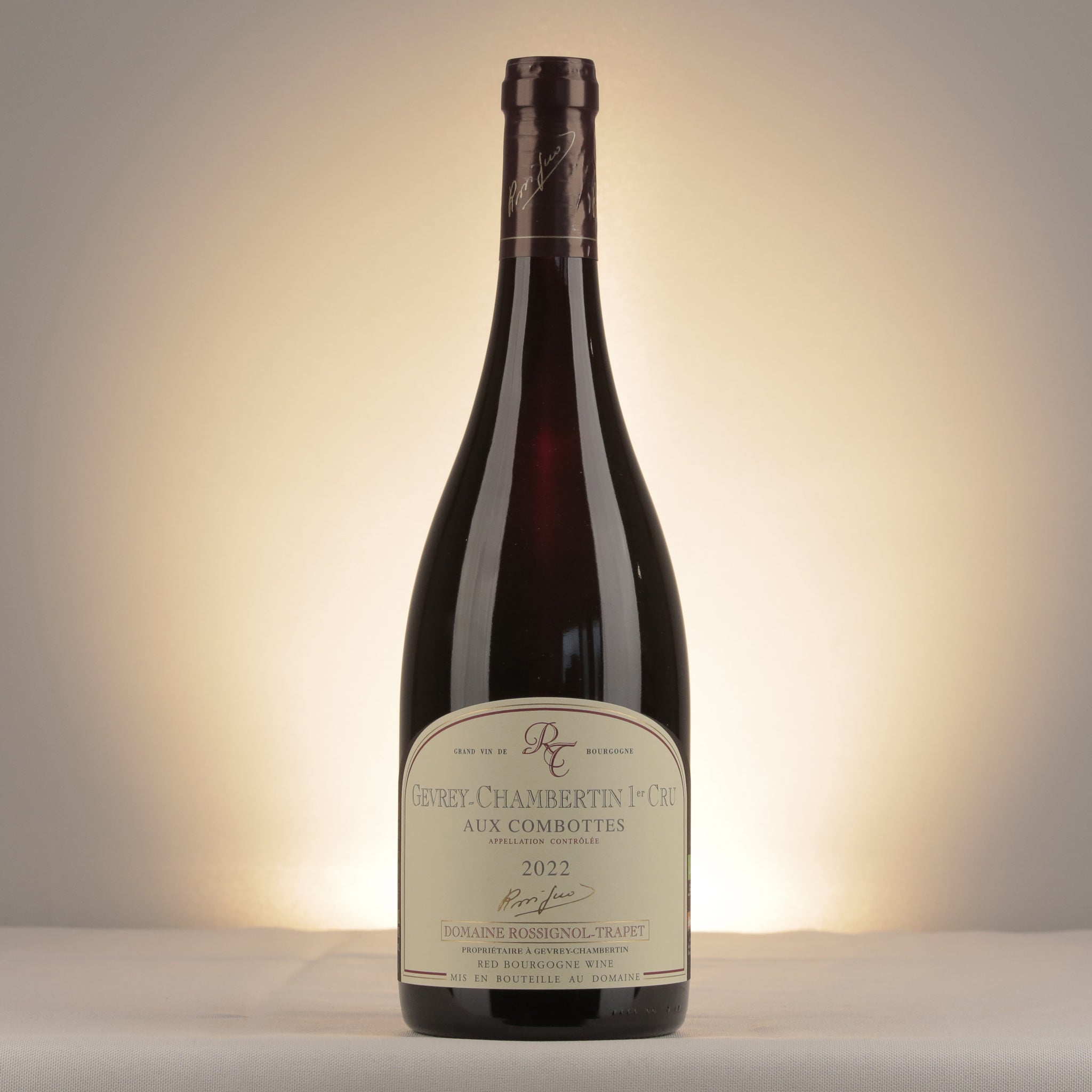 Domaine Rossignol-Trapet Gevrey-Chambertin 1er Cru Aux Combottes 2022 Bottle front