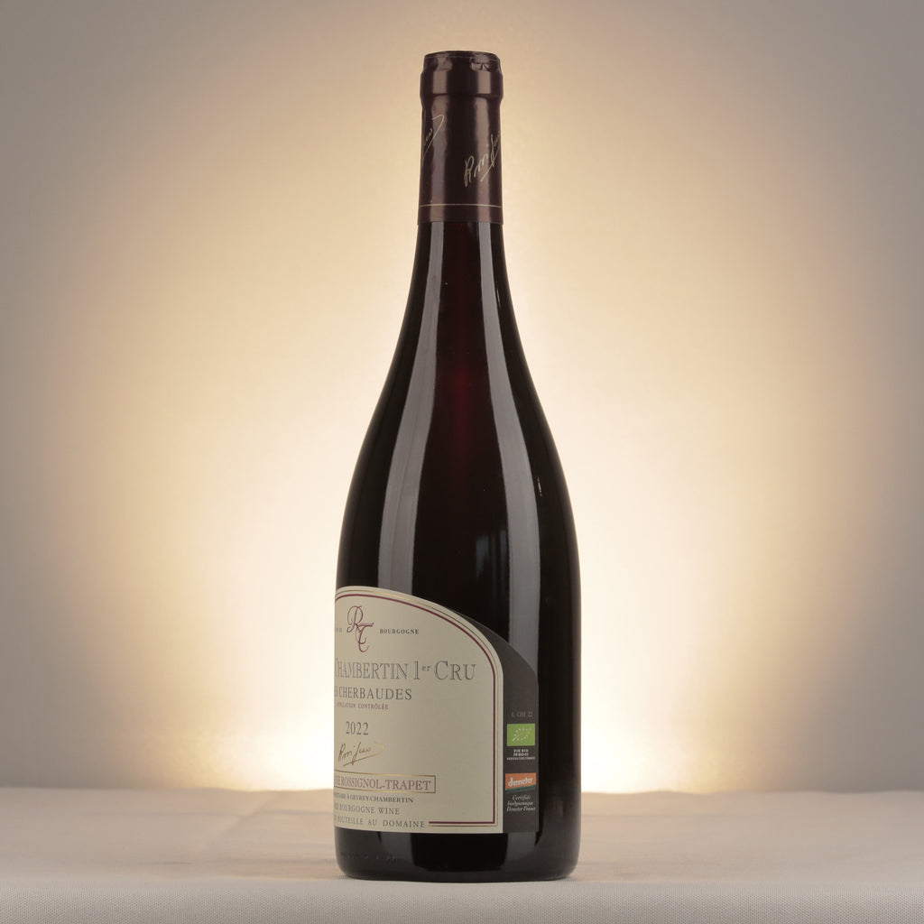 Domaine Rossignol-Trapet Gevrey-Chambertin 1er Cru Cherbaudes 2022 Bottle detail