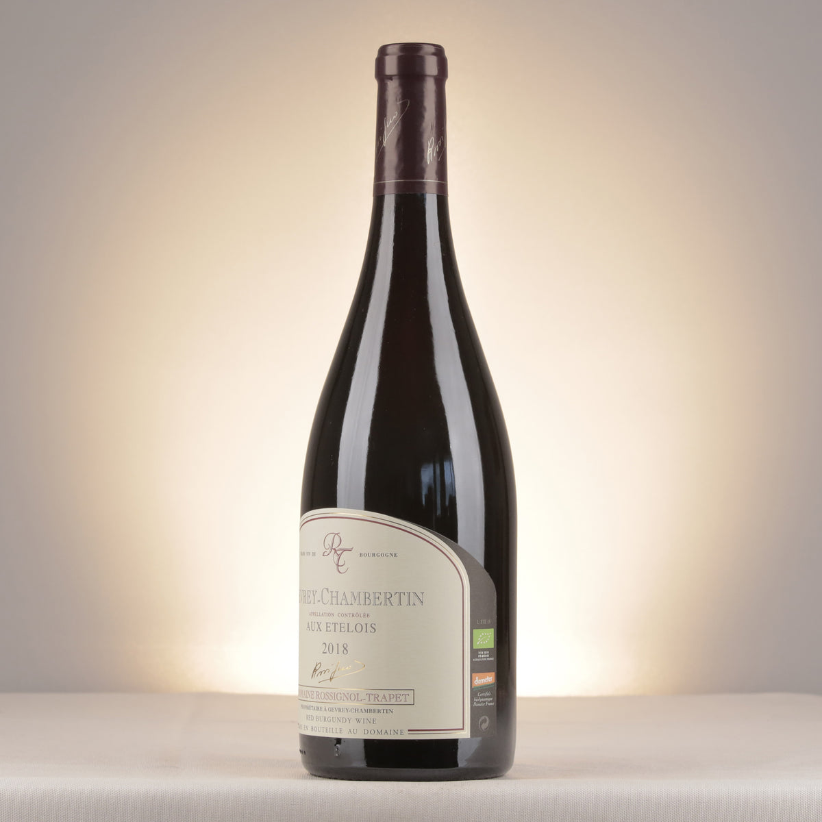 Domaine Rossignol-Trapet Gevrey-Chambertin Aux Ételois 2018 Bottle detail