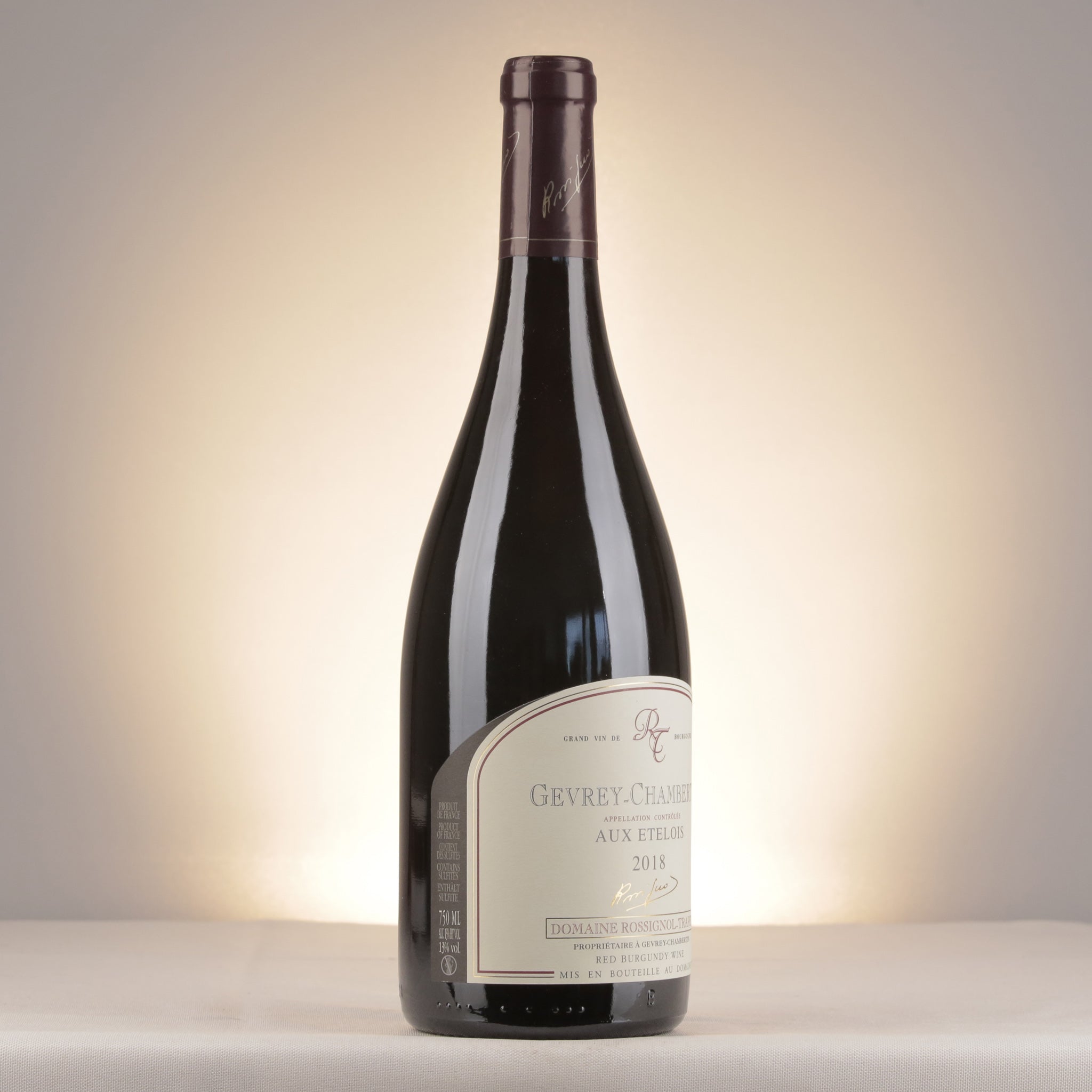Domaine Rossignol-Trapet Gevrey-Chambertin Aux Ételois 2018 Bottle label