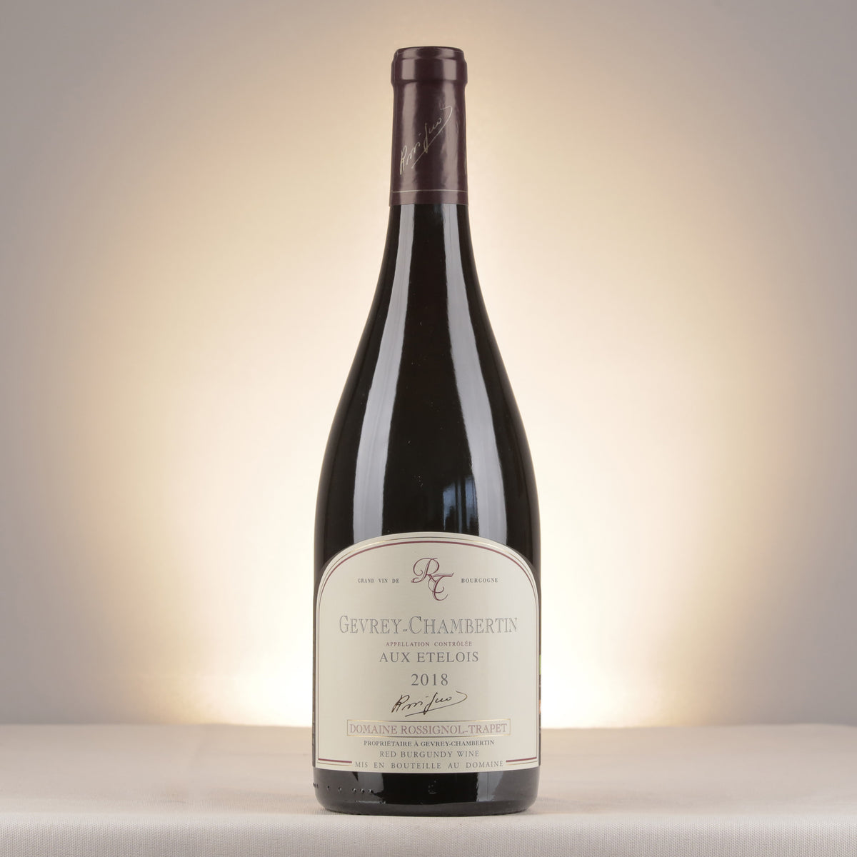 Domaine Rossignol-Trapet Gevrey-Chambertin Aux Ételois 2018 Bottle front