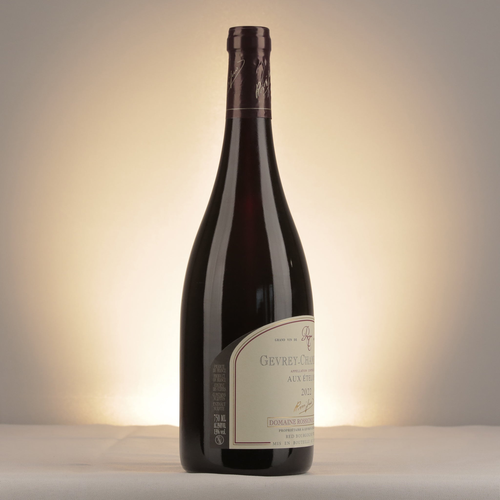 Domaine Rossignol-Trapet Gevrey-Chambertin Aux Ételois 2022 Bottle label