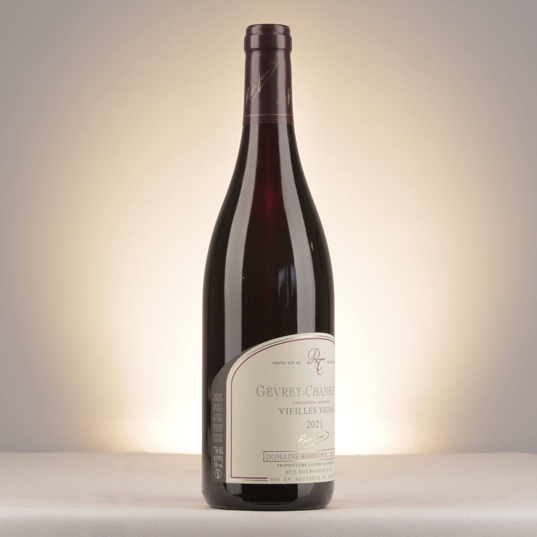 Domaine Rossignol-Trapet Gevrey-Chambertin Vieilles Vignes 2021 Bottle label
