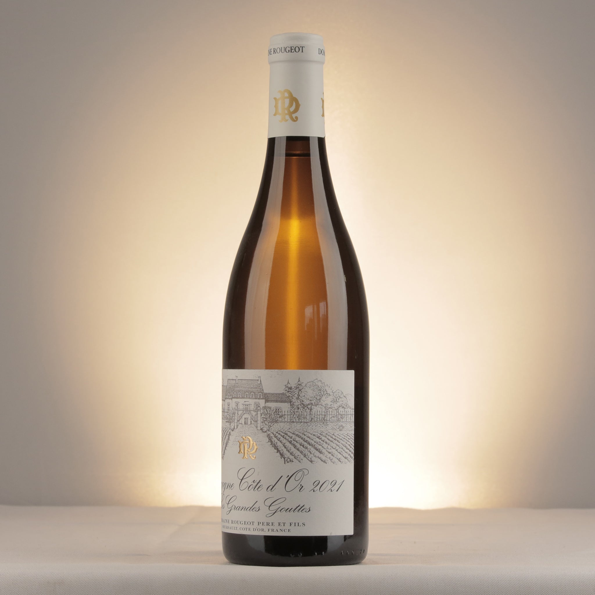 Domaine Rougeot Bourgogne Cote d'Or Les Grandes Gouttes 2021 Bottle detail