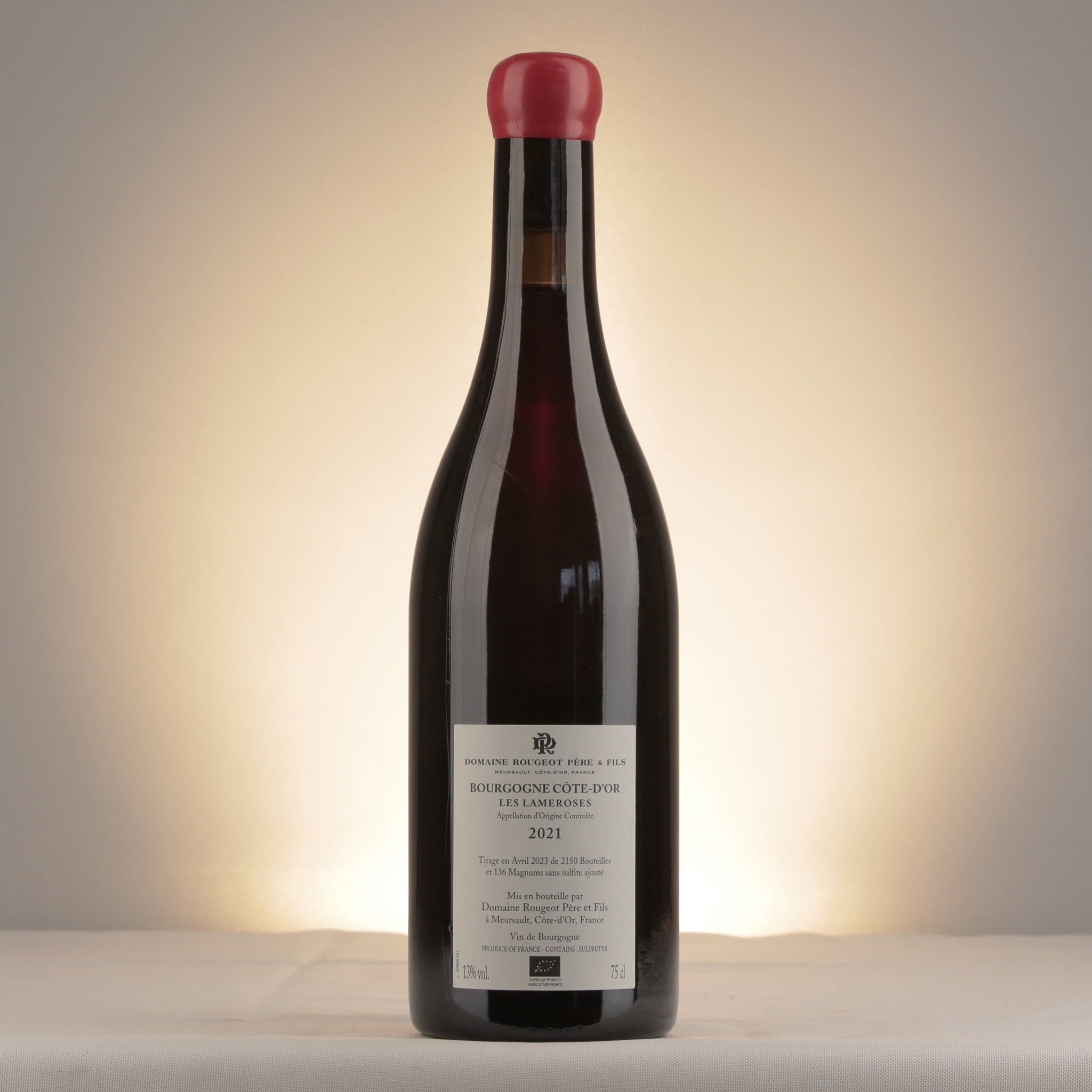 Domaine Rougeot Bourgogne Les Lameroses 2021 Bottle back