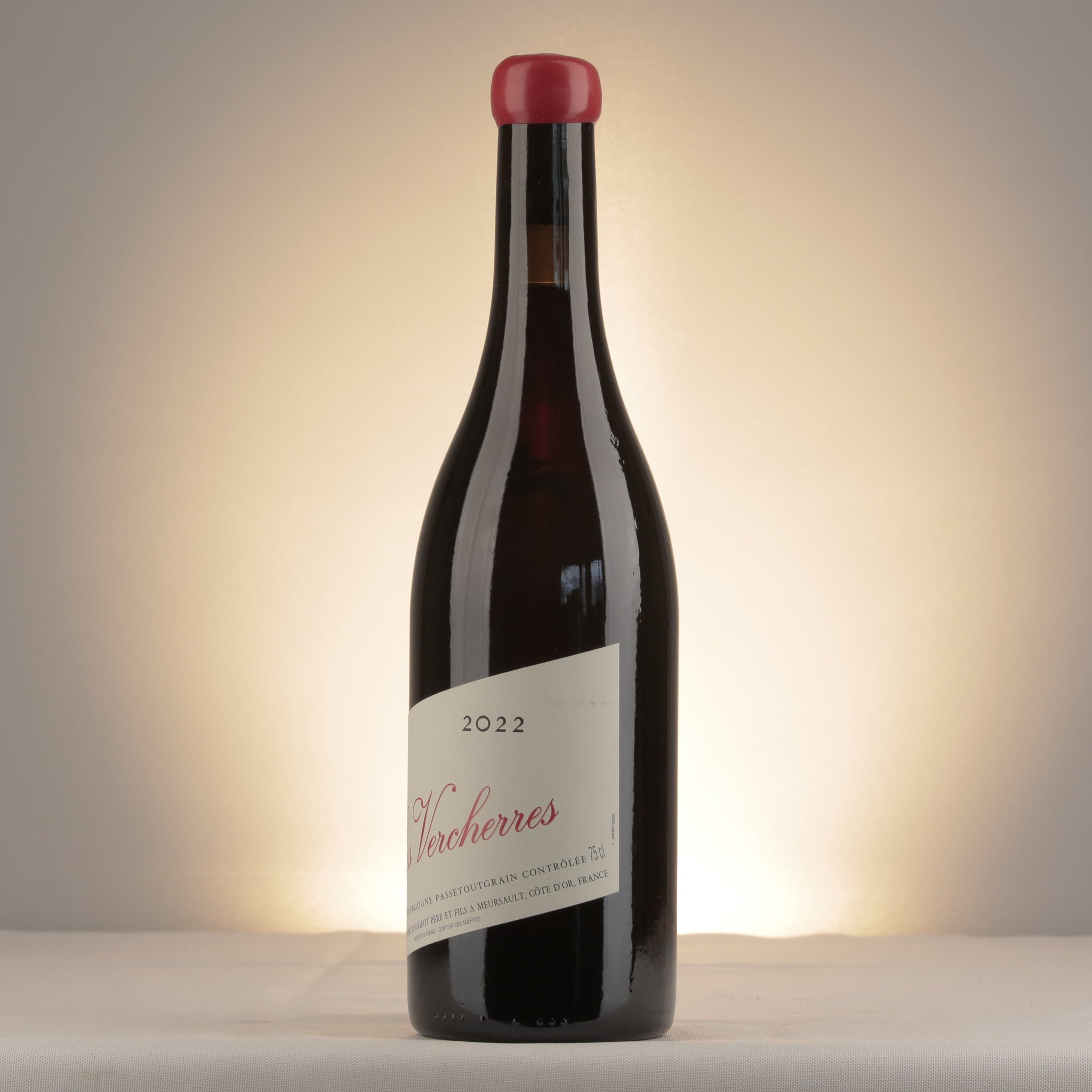 Domaine Rougeot Bourgogne Passe-tout-grains Les Vercherres 2022 Bottle detail