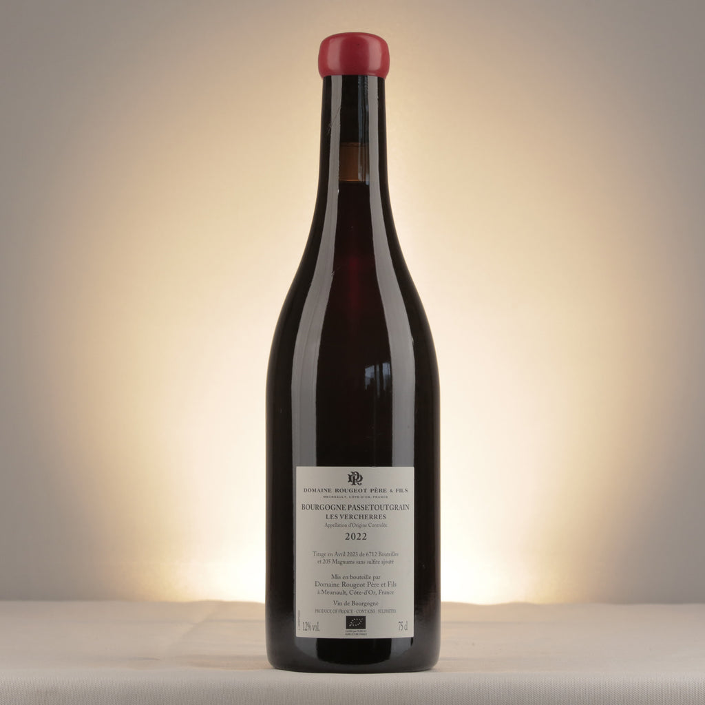 Domaine Rougeot Bourgogne Passe-tout-grains Les Vercherres 2022 Bottle back