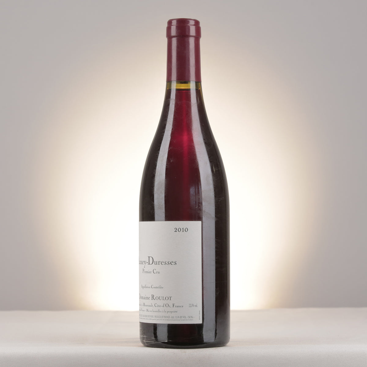 Roulot Auxey-Duresses 1er Cru 2010 Bottle turned left