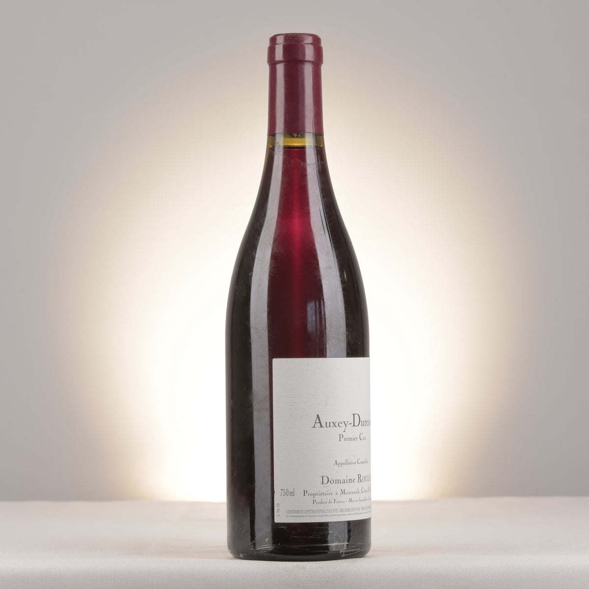 Roulot Auxey-Duresses 1er Cru 2010 Bottle turned right