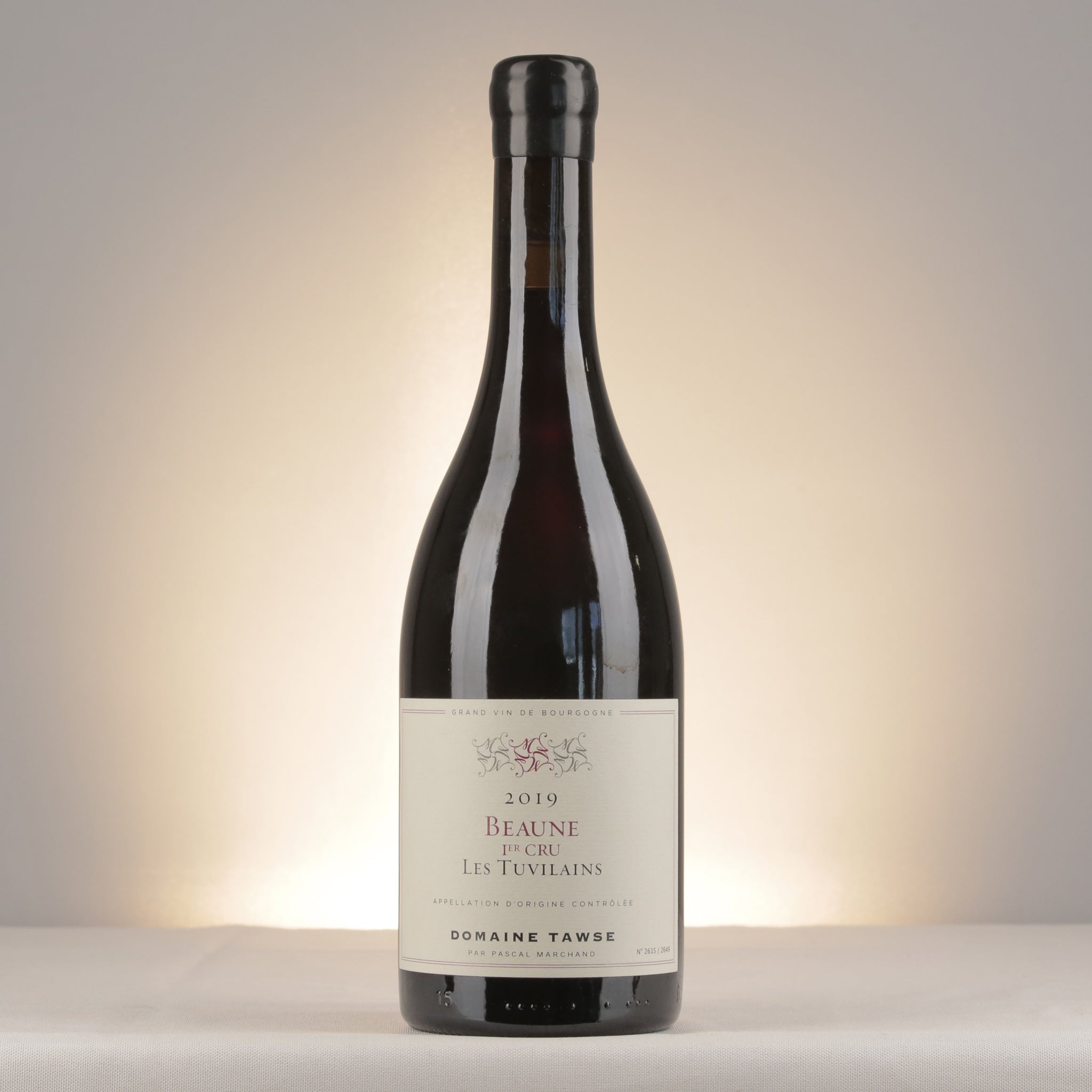 Domaine Tawse Beaune 1er Cru Les Tuvilains 2019 Bottle front