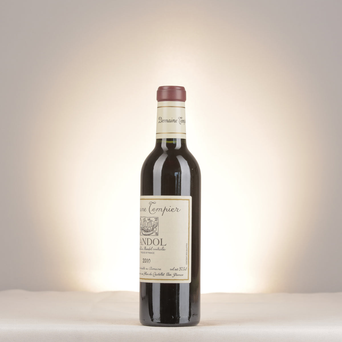 Domaine Tempier Bandol 2010 Half-Bottle turned left