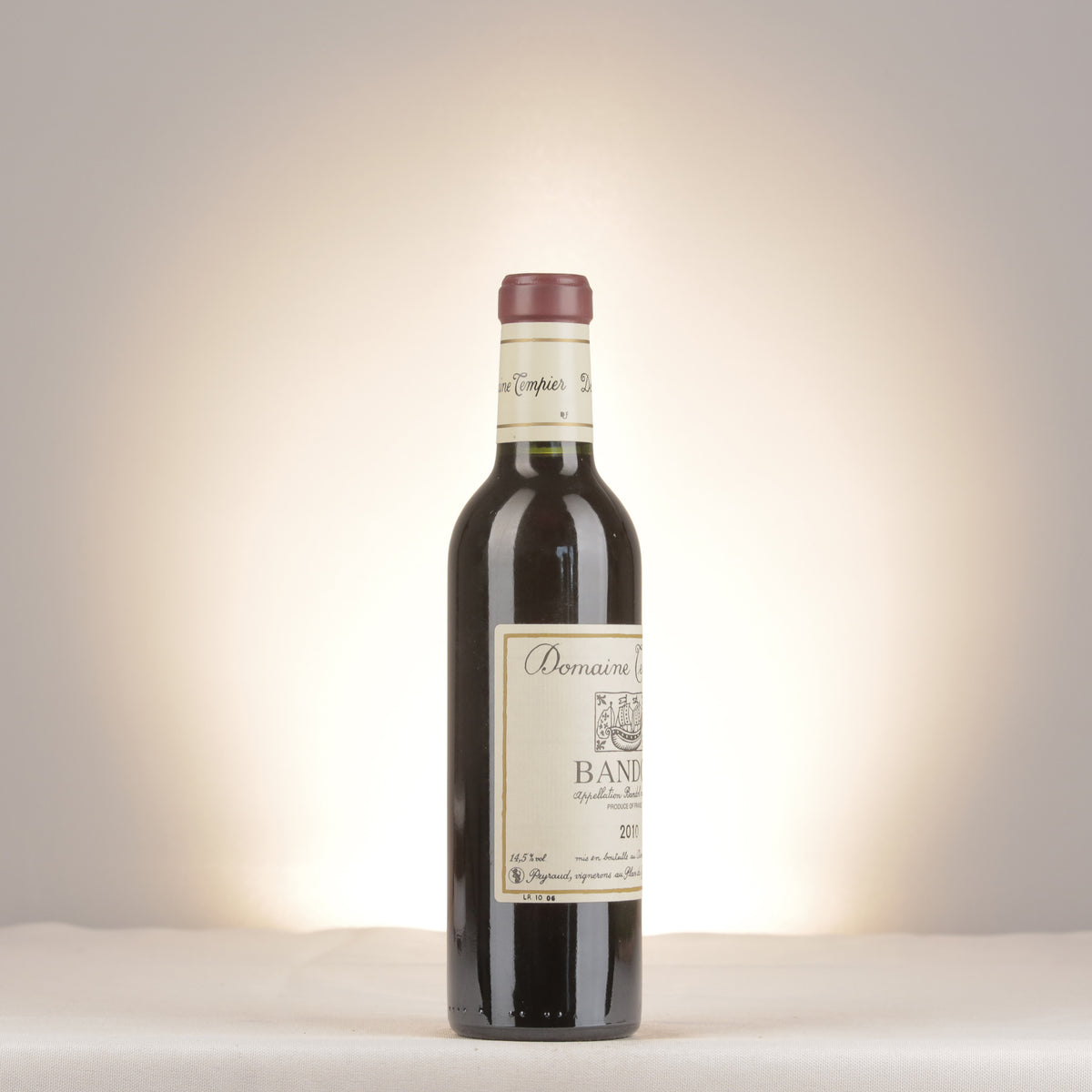 Domaine Tempier Bandol 2010 Half-Bottle turned right