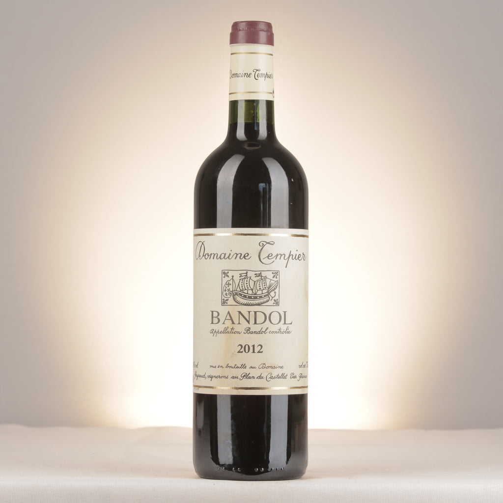 Domaine Tempier Bandol 2012 Bottle front