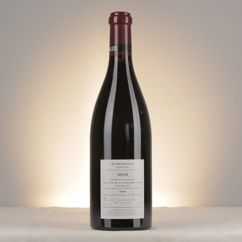 Domaine de la Romanée-Conti Echézeaux 2018 Bottle back
