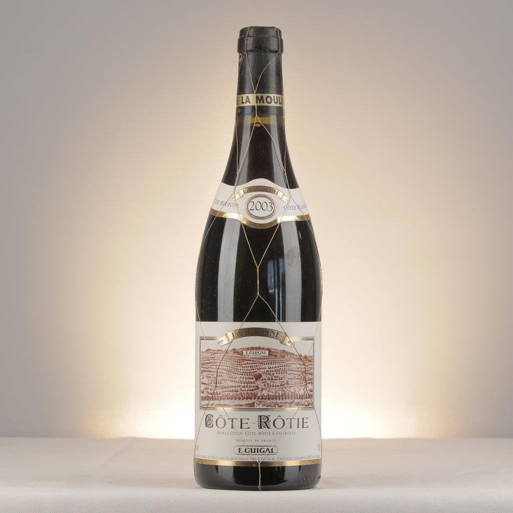 E. Guigal Cote Rotie La Mouline 2003 Bottle front