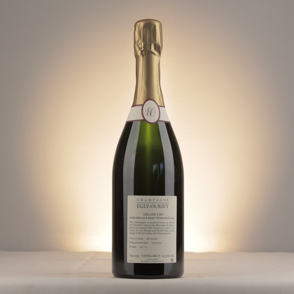 Champagne Egly-Ouriet Extra Brut Grand Cru NV Bottle back