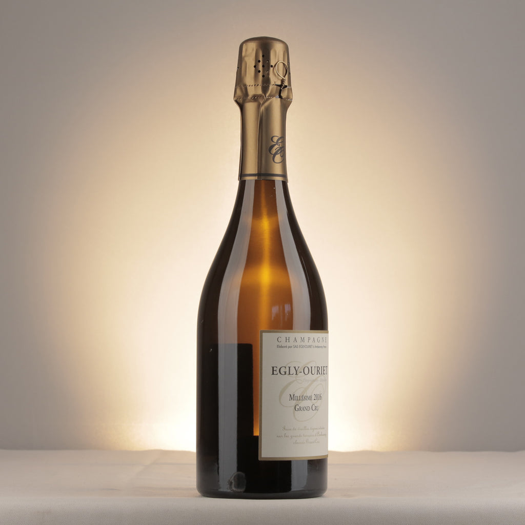 Champagne Egly-Ouriet Extra-Brut Millésime 2016 Bottle detail