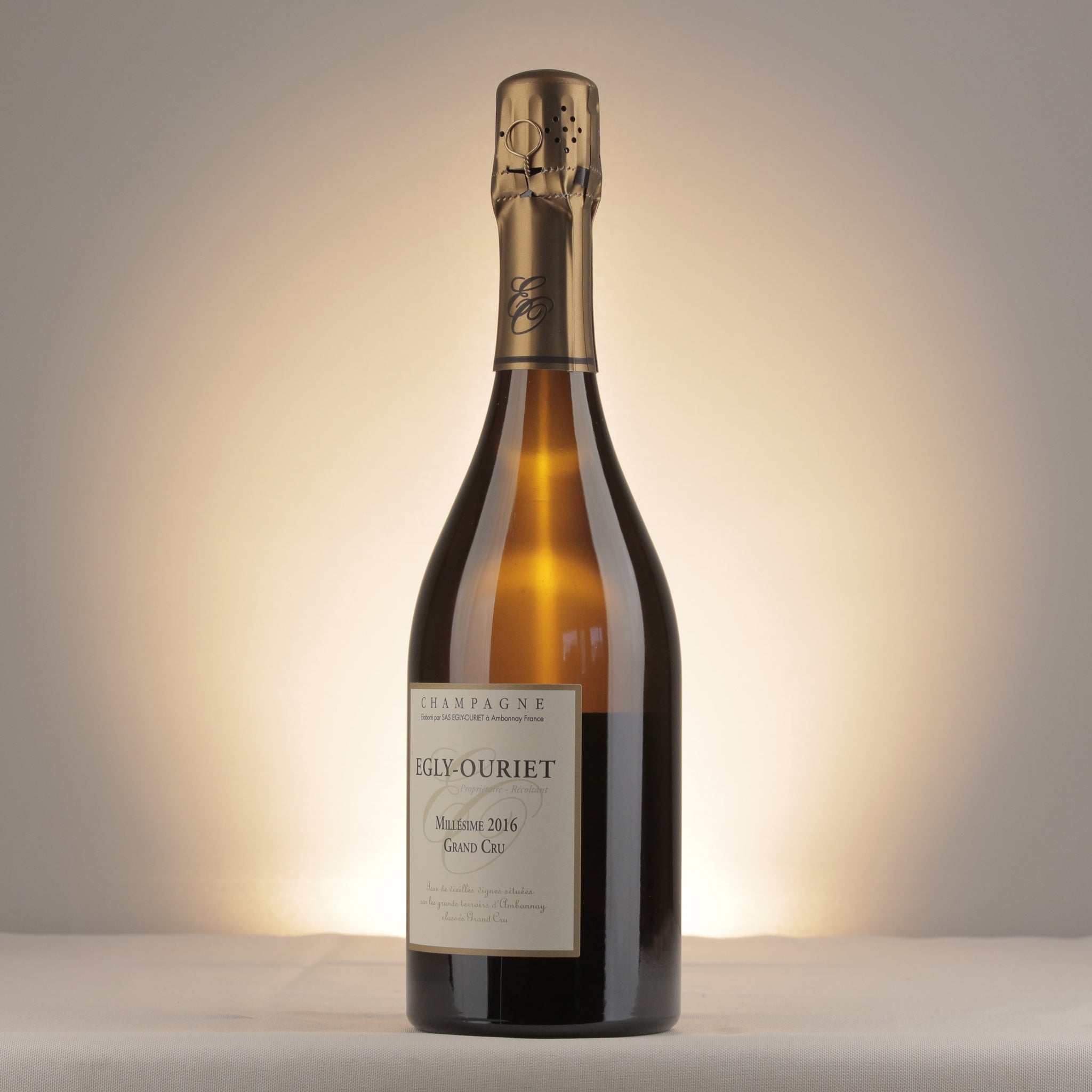 Champagne Egly-Ouriet Extra-Brut Millésime 2016 Bottle label
