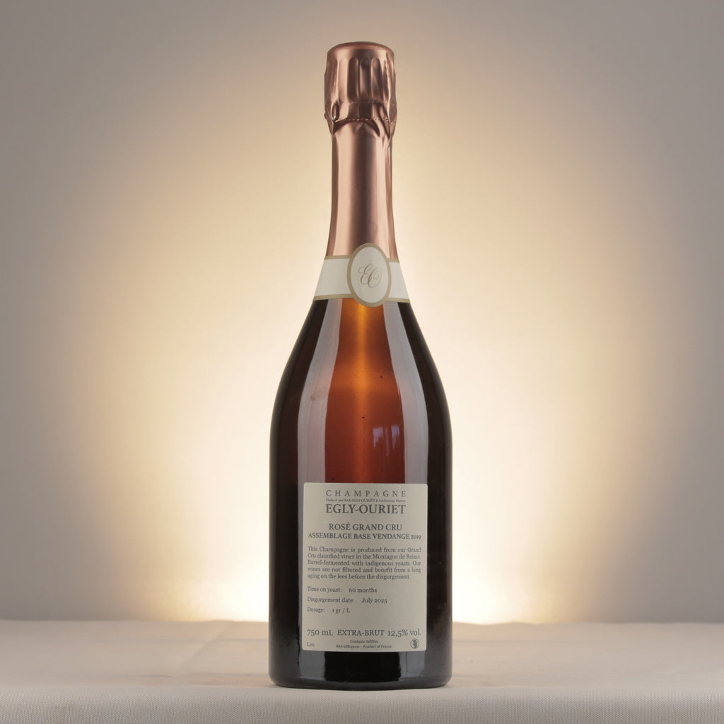Champagne Egly-Ouriet Extra Brut Rosé Grand Cru NV Bottle back