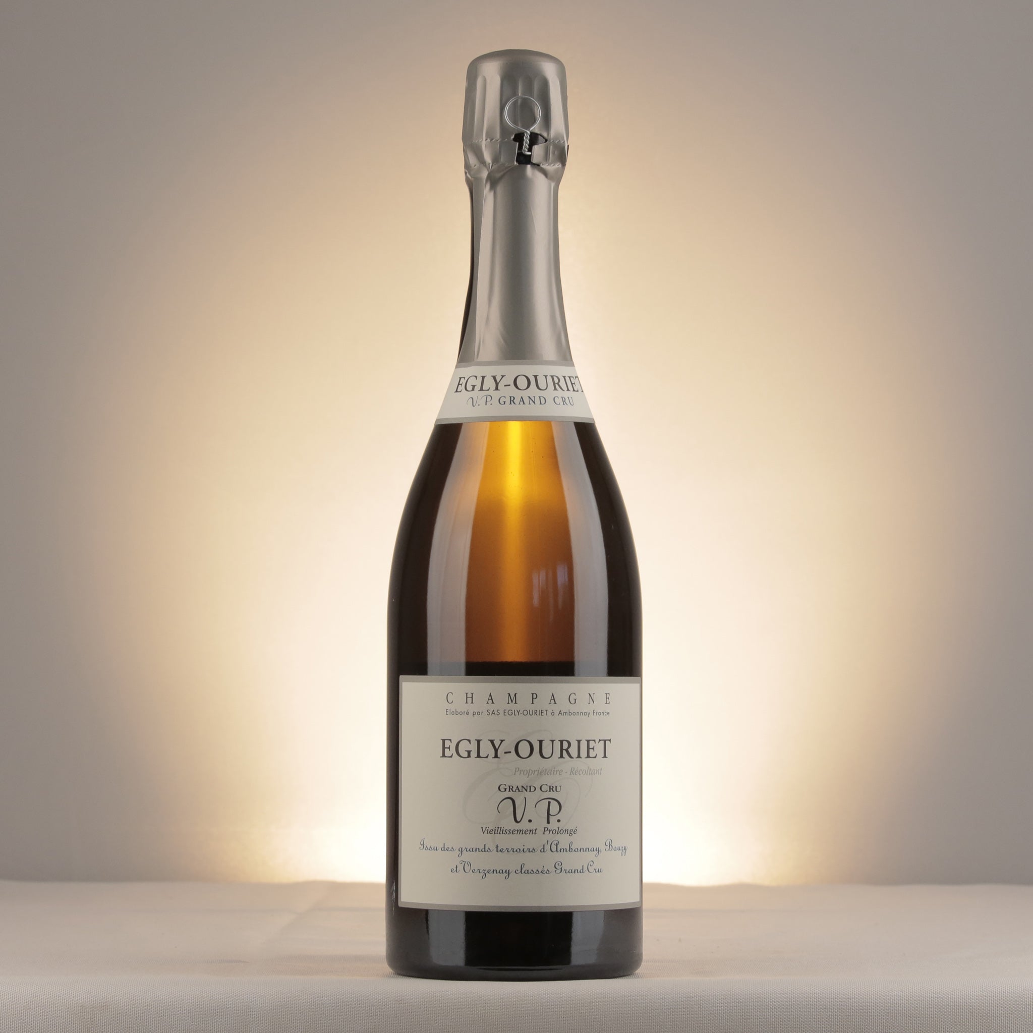 Champagne Egly-Ouriet V.P. Vieillissement Prolongé Extra Brut Grand Cru NV Bottle front
