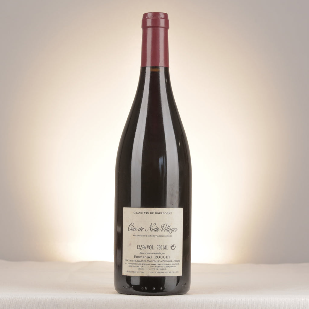 Emmanuel Rouget Côte de Nuits-Villages 2011 Bottle back