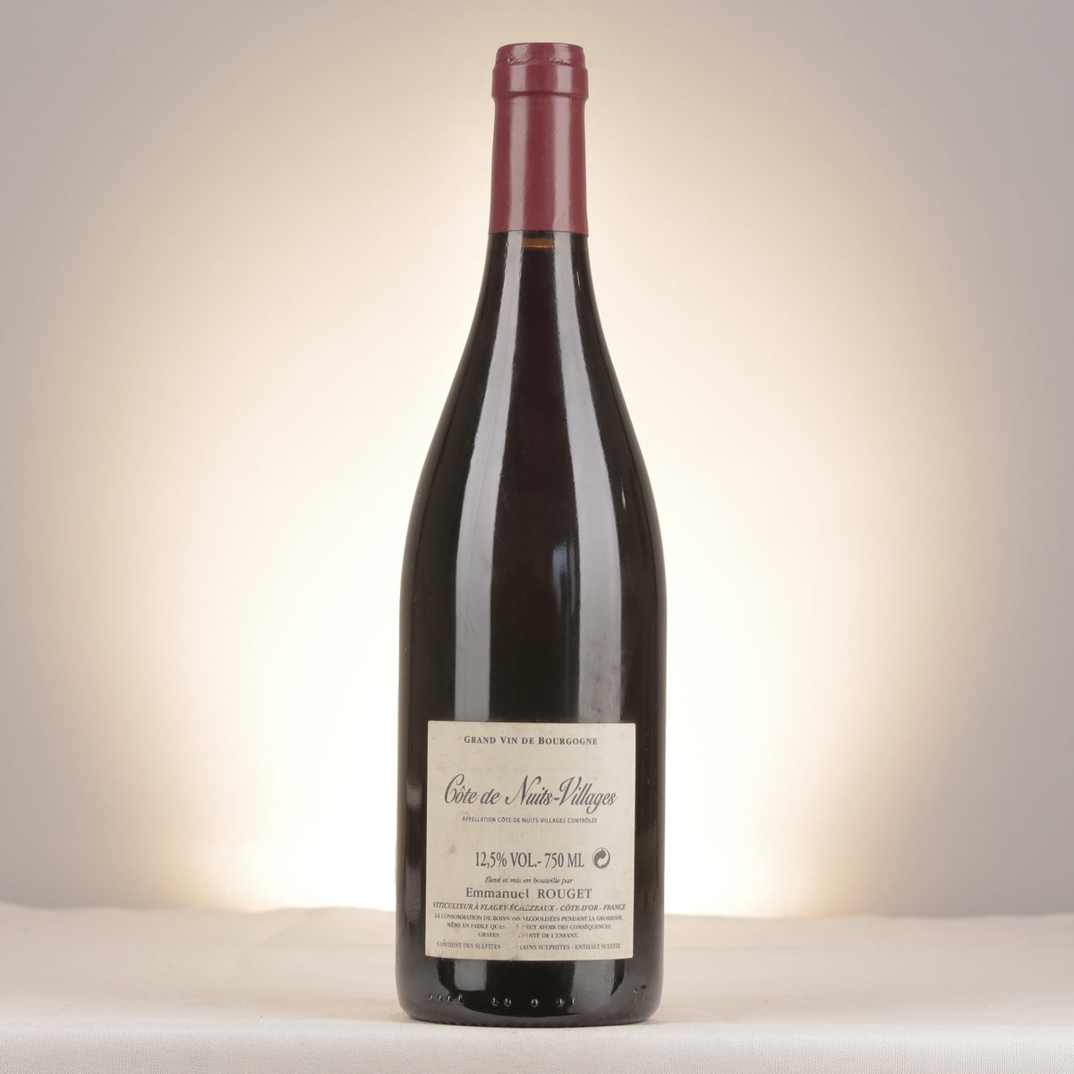 Emmanuel Rouget Côte de Nuits-Villages 2011 Bottle back