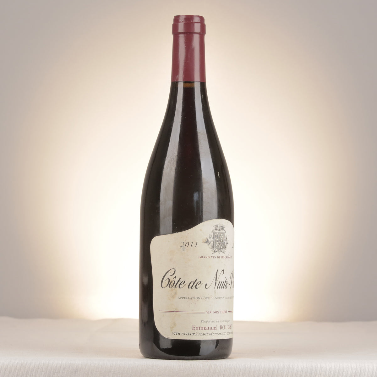 Emmanuel Rouget Côte de Nuits-Villages 2011 Bottle turned right