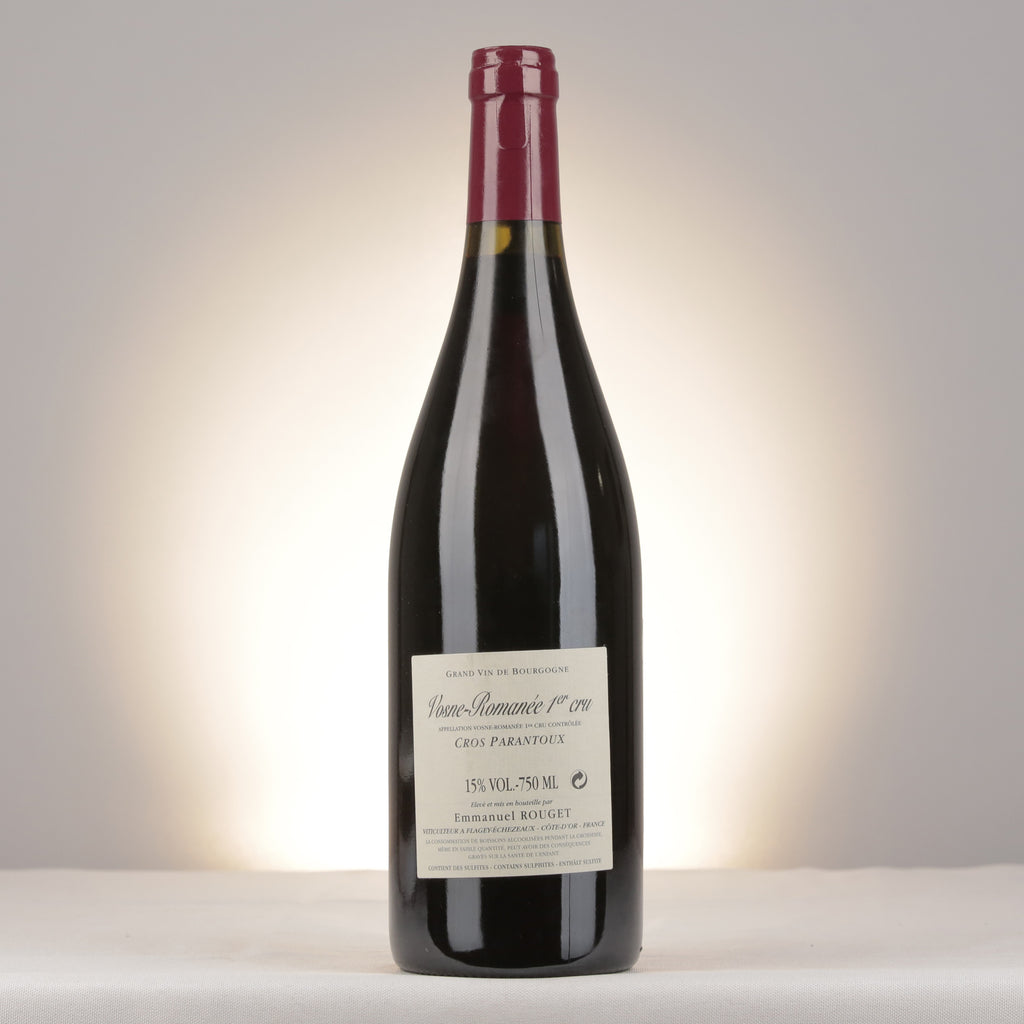 Emmanuel Rouget Cros Parantoux Vosne-Romanée 1er Cru 2020 Bottle back