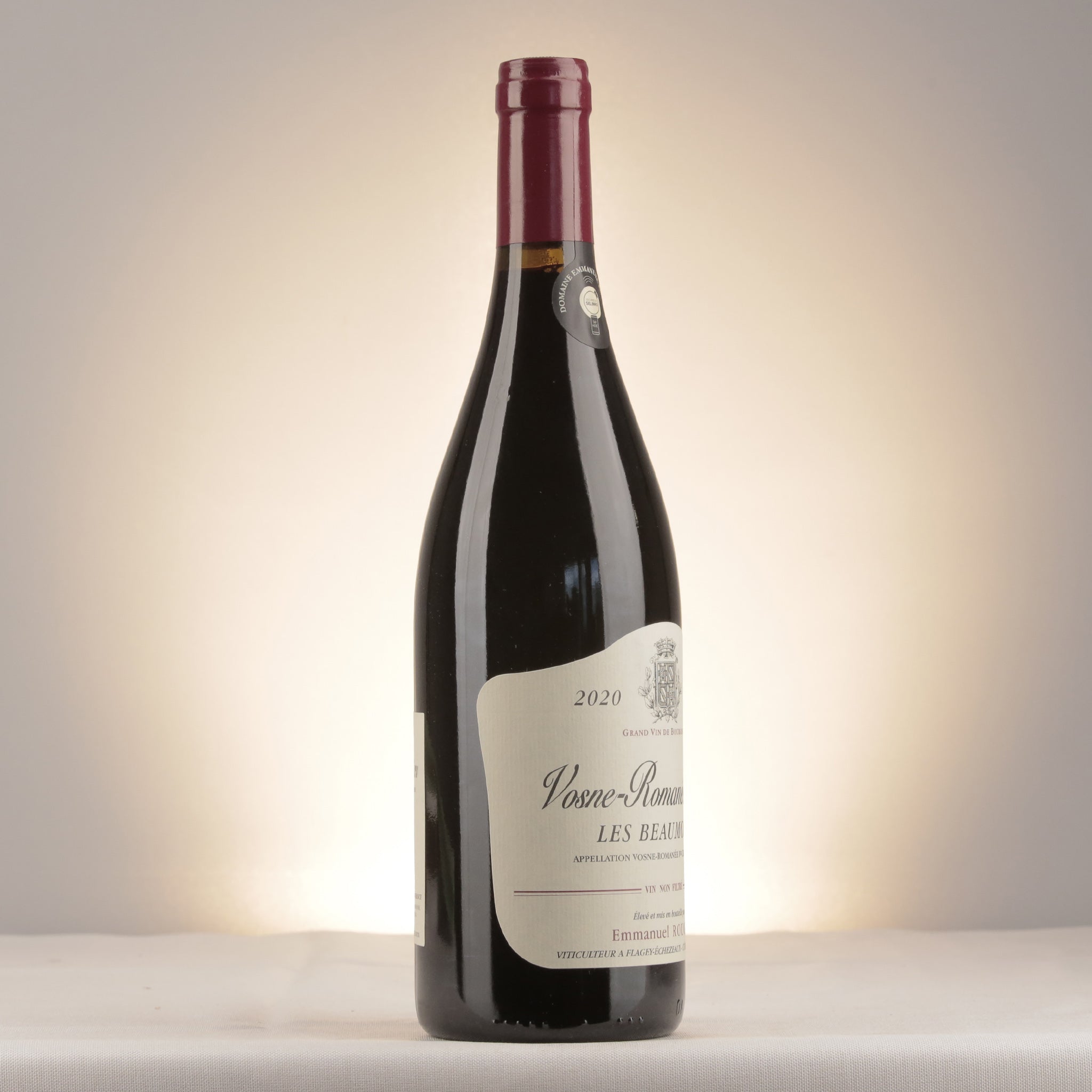 Emmanuel Rouget Vosne-Romanee 1er Cru Les Beaumonts 2020 Bottle label