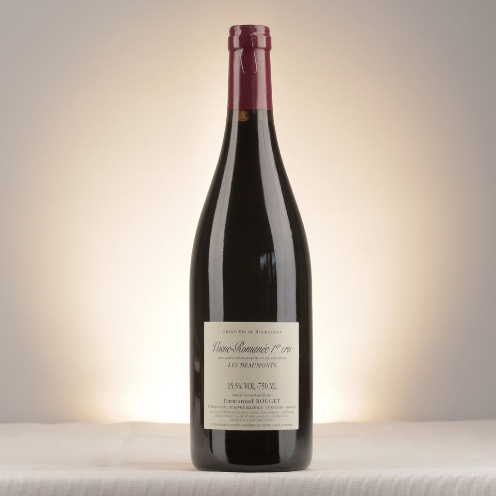 Emmanuel Rouget Vosne-Romanee 1er Cru Les Beaumonts 2020 Bottle back