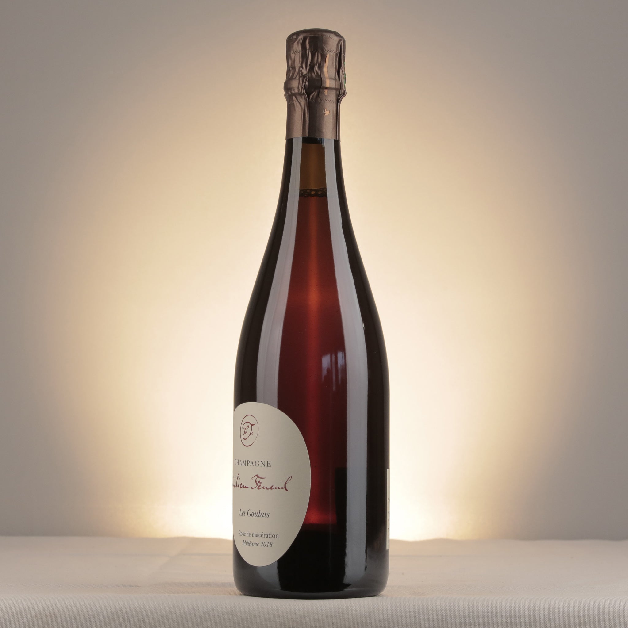 Champagne Feneuil Émilien Champagne Les Goulats Rosé de Macération 2018 Bottle detail