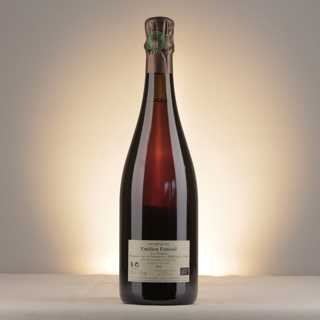 Champagne Feneuil Émilien Champagne Les Goulats Rosé de Macération 2018 Bottle back