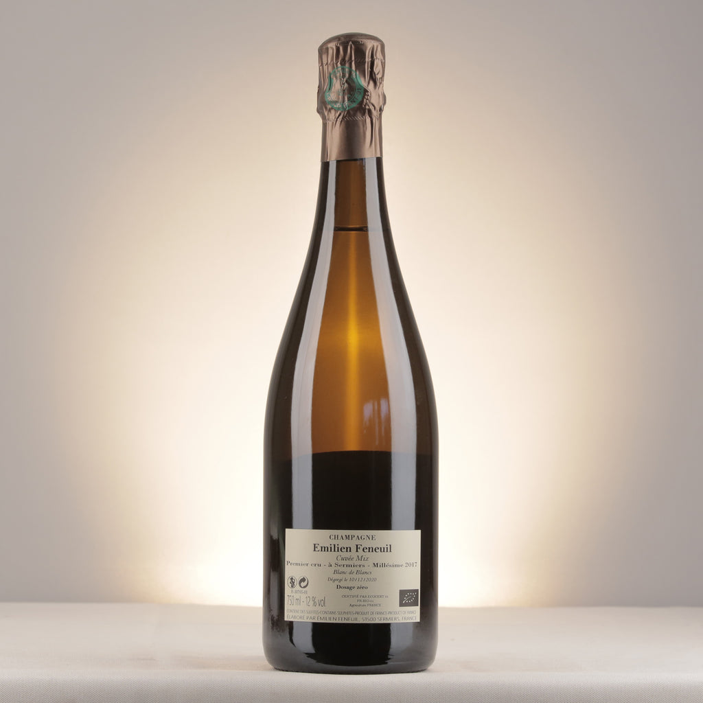 Champagne Feneuil Émilien Cuvée Mix Blanc de Blancs 2017 Bottle back