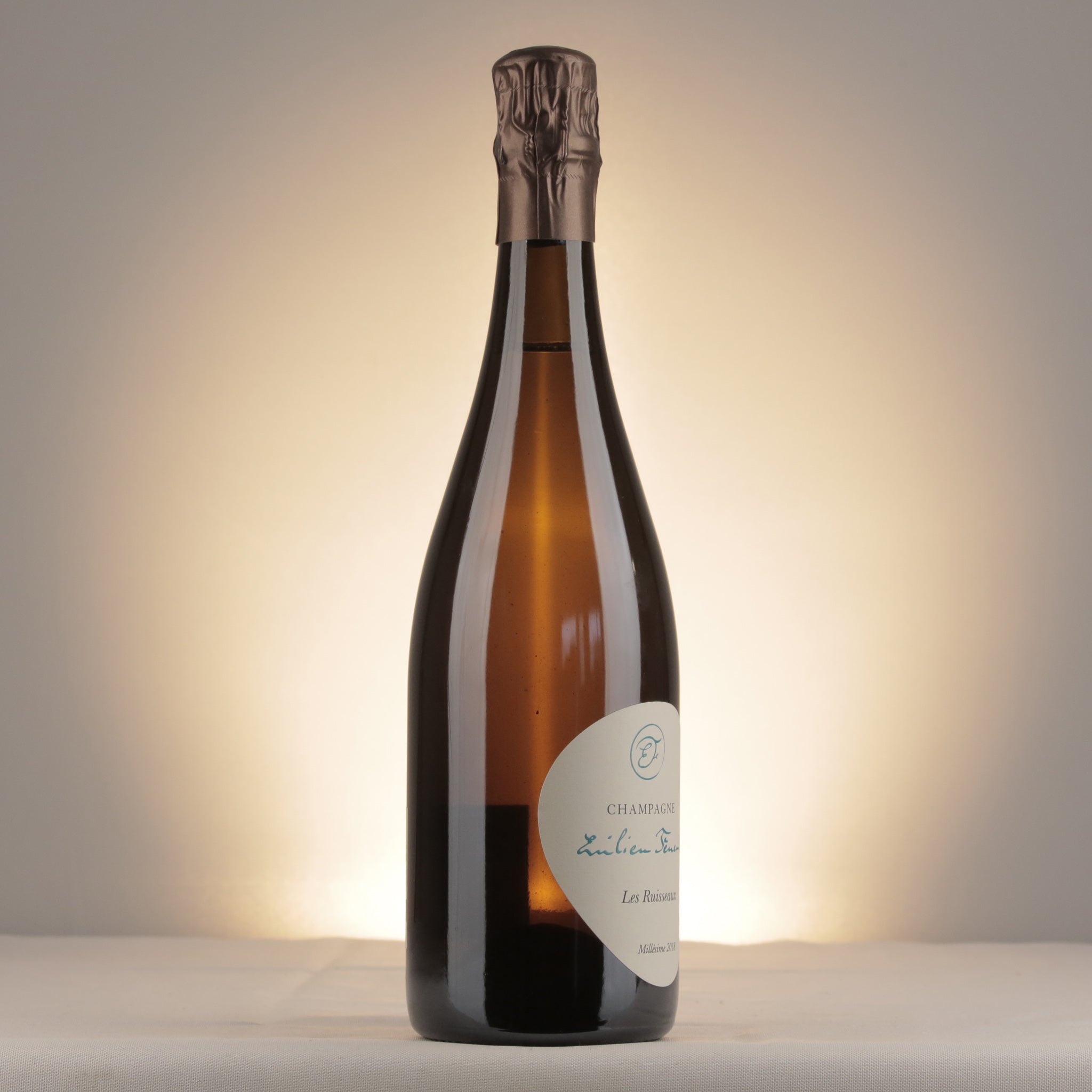 Champagne Feneuil Émilien Les Ruisseaux Champagne 2018 Bottle label