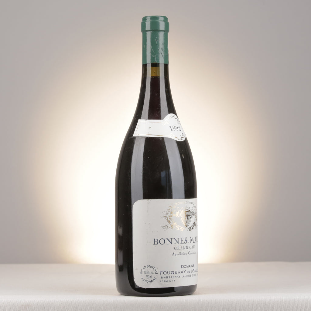 Fougeray de Beauclair Bonnes Mares Grand Cru 1992 Bottle turned right